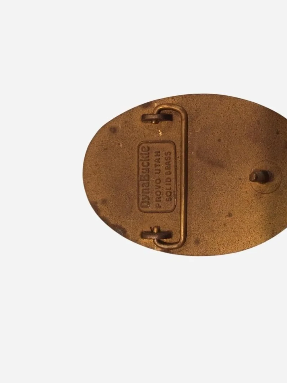 Buckle Brown and Gold Drilling Specialties Oval Money Clip